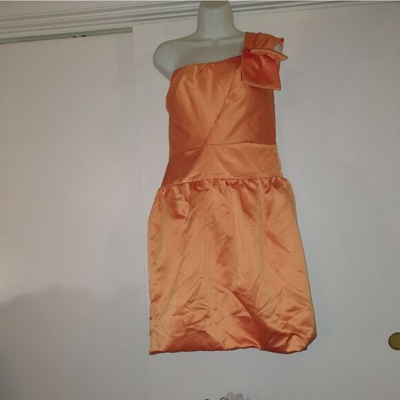 Milano Orange/Tangerine Bubble Dress - Picture 1 of 5